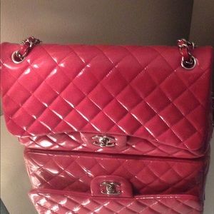 Fuchsia Jumbo Chanel Patent Leather $4000